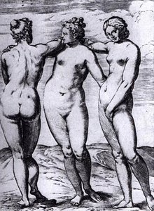 The Three Graces — Agostino Carracci, Renaissance