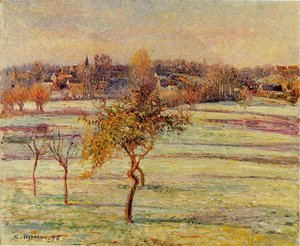 White Frost At Eragny — Camille Pissarro, Impressionist Art