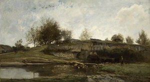 Ecluse Dans La Vallee D'optivoz (isere) — Charles-françois Daubigny