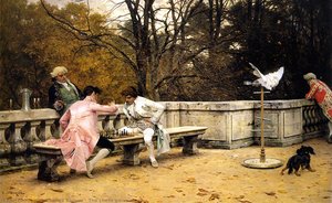 The Chess Game — Charles Bargue