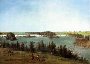 The Falls Of St. Anthony — George Catlin, Romantic Landscape