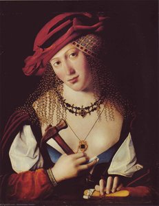 Portrait Of Jewish Woman With Attributes Of Joele — Bartolomeo Veneto