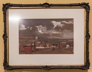 View Of The Royalpalace Of Naples From The Palazzo Del Principe Of Salerno — Giacinto Gigante, Posillipo School
