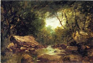 Brook In The Catskills — John Frederick Kensett