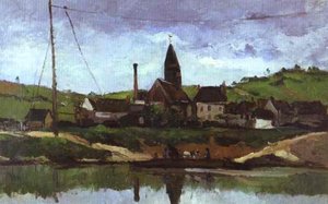 View Of Bonnieres — Paul Cézanne