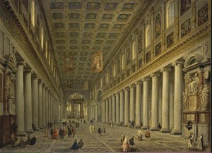 Interior Of The Santa Maria Maggiore In Rome — Giovanni Paolo Panini