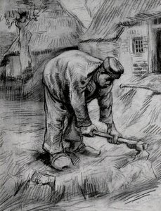 Peasant, Chopping — Vincent Willem Van Gogh, Contemporary Realism
