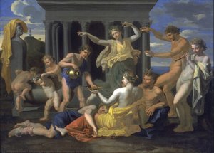 Bacchanale Before A Temple — Nicolas Poussin