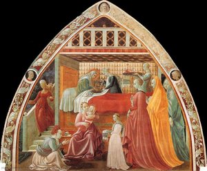 Birth Of The Virgin — Paolo Uccello, Early Renaissance