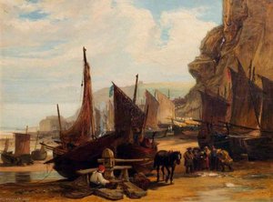 Fish Market At Hastings — John Burnet