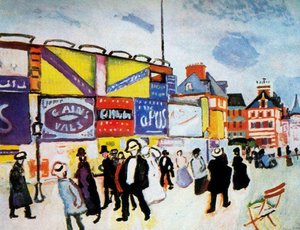 Posters At Trouville — Raoul Dufy