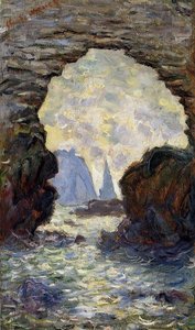 The Rock Needle Seen Through The Porte D'aumont — Claude Monet