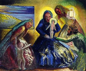 The Adoration Of The Shepherds — Francis Ferdinand Maurice Cook