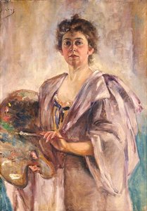 Self-portrait In Painting Robe — Alice Pike Barney
