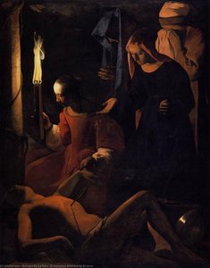 St Sebastien Attended by St Irene