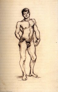 Standing Male Nude — Vincent Willem Van Gogh, Post-impressionism