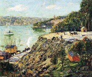Across The River, New York — Ernest Lawson