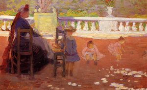 At Luxembourg — Henri Edmond Cross