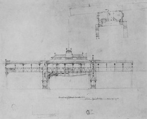Design For Gilbert Elevated Railway. Elevation — Џаспер Франсис Кропси