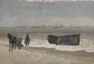 Yarmouth Beach, Norfolk — Joseph Nash The Younger