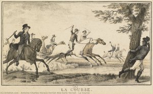 La Course — Antoine Charles Horace Vernet Aka Carle Vernet