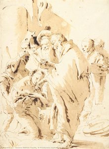 St Prosdocimus Baptizing St Giustina — Giambattista Tiepolo, Baroque Rococo Fusion