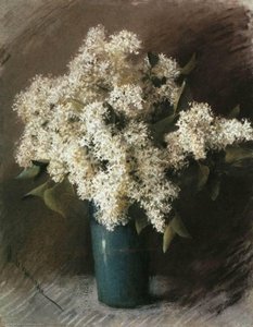 White Lilac — Isaak Ilyich Levitan