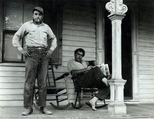 Two Men On A Porch — Dorothea Lange
