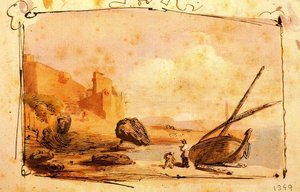 Album Of 29 Landscapes Of Barcelona 1 — Mariano Fortuny, Modernism