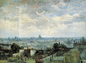 View Of The Roofs Of Paris — Vincent Willem Van Gogh