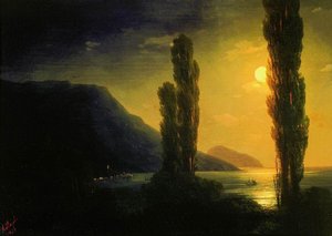 Moonlit Night Near Yalta — Ivan Konstantinovich Aivazovsky