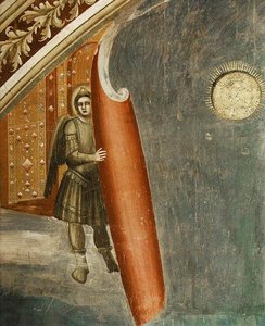 Last Judgment (detail 1) (cappella Scrovegni (arena Chapel), Padua) — Giotto Di Bondone