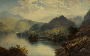 Loch Katrine And Loch Vennacher From Ben Venue — George Blackie Sticks