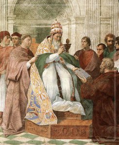 Gregory Ix Approving The Decretals (stanza Della Segnatura) — Raphael