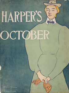 'harper's October', (46 X 34 Cm) (1896) — Edward Penfield