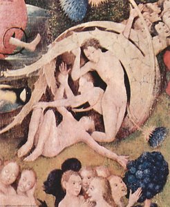 The Garden Of Earthly Delights (detail) (25) — Hieronymus Bosch