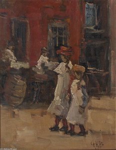 Girls Strolling On The Street — George Heidrik Breitner