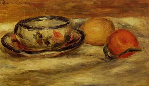 Cup, Lemon And Tomato — Pierre-auguste Renoir, Impressionist Style