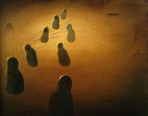 Study For Deoxyribonucleic Acid Arabs, 1963 — Salvador Dalí