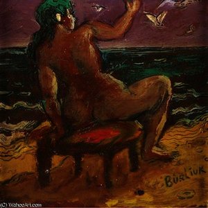 Female Nude Seated By The Water
