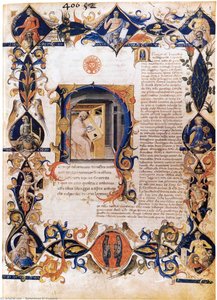 Inferno, From The Divine Comedy By Dante (folio 3v) — Bartolomeo Di Fruosino