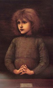Portrait Of A Young Boy — Edward Coley Burne-jones, Pre-raphaelite