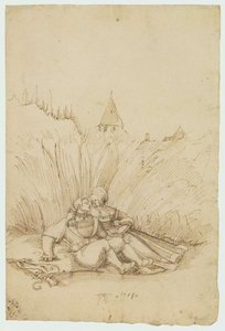 Lovers In A Hay Field — Albrecht Altdorfer