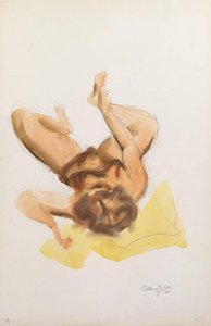 Untitled (reclining Nude Grasping Ankle) — Chaim Gross