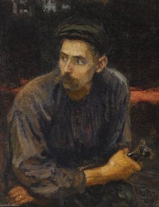 Portrait Of A Worker — Ilya Yefimovich Repin