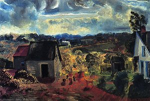 Sunset, Shady Valley (also Known As Bogg's Road) — George Wesley Bellows