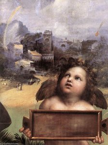 The Madonna Of Foligno (detail) — Raphael