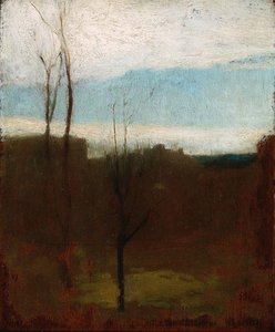 Landscape With Bare Trees And Coastline — John La Farge