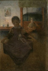 Fillettes Du Bourg-de-batz — Ferdinand Du Puigaudeau, Impressionism