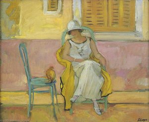 Woman In A White Robe — Henri Lebasque